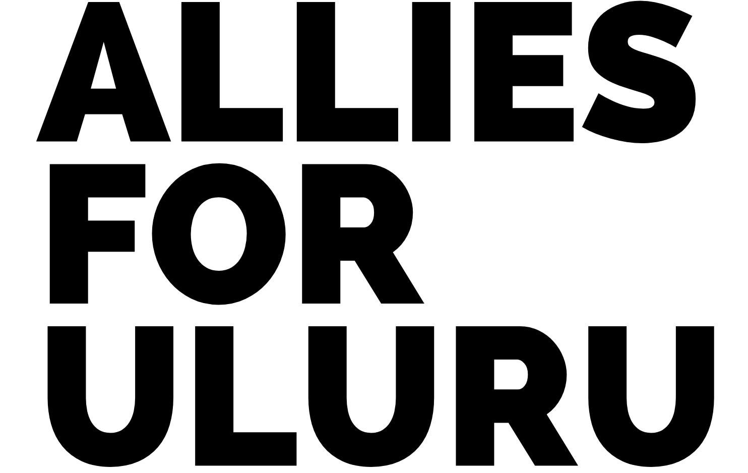 Allies for Uluru logo - black